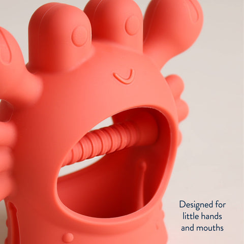 Bitzy Grip™ Hand Teether - Crab