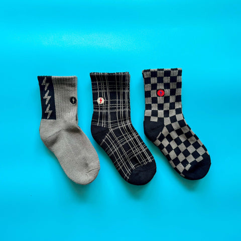 Check The Volts Boys Socks (3-Pack)