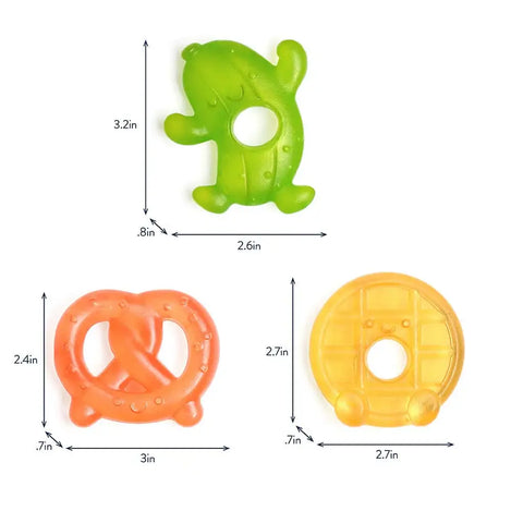 Cutie Coolers™ Water Filled Teethers (3-pack) - Silly Foods