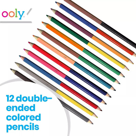 2 of a Kind Double Ended Colored Pencils - OOLY