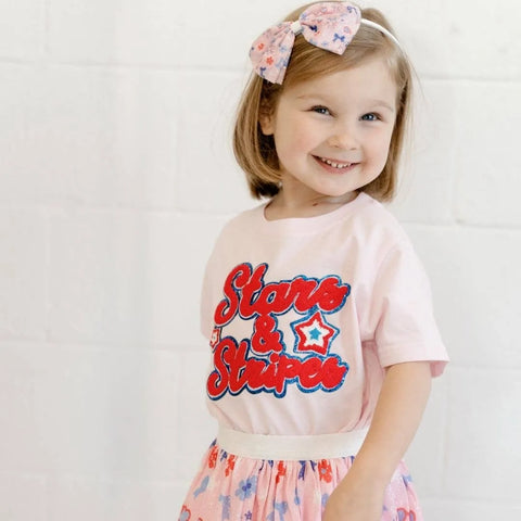 Stars & Stripes Patch Kids T-Shirt