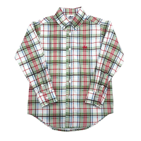 Carter Oxford Shirt - Creme Plaid 