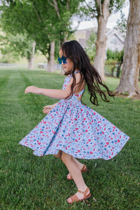 Sofia Dress - Blue Celebration