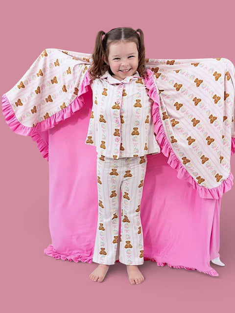 Bear-Y Blossoms Dream Girl's Flare Set