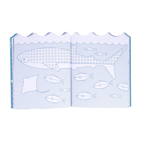 Coloring Book with Stickers - Ocean