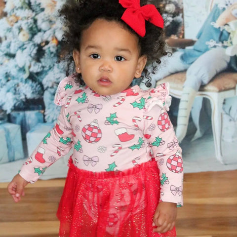 Disco Christmas Tutu Bodysuit