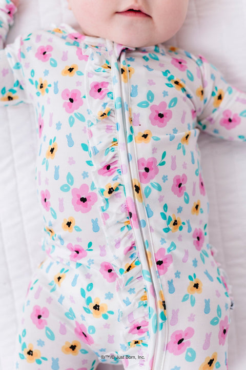 PEEPS™ & Petals Ruffle Convertible Romper
