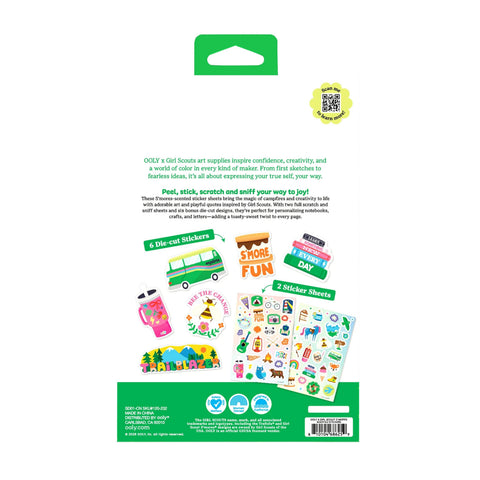OOLY x Girl Scouts - S'mores Scented Stickers