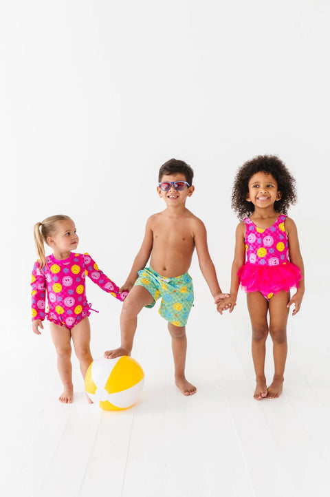 Electric Smiles Swimsuit With Tutu