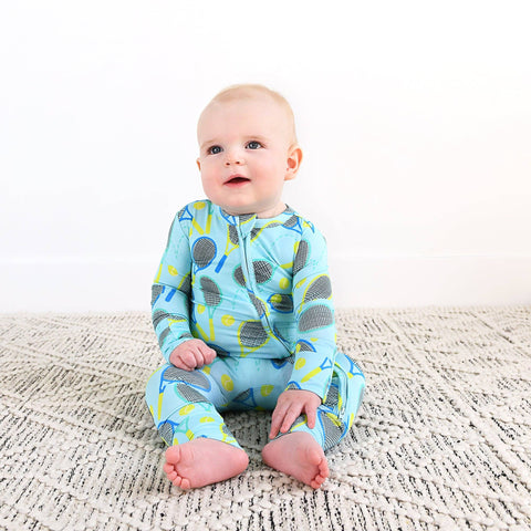 Roger Blue Tennis Zip Bamboo Pajama