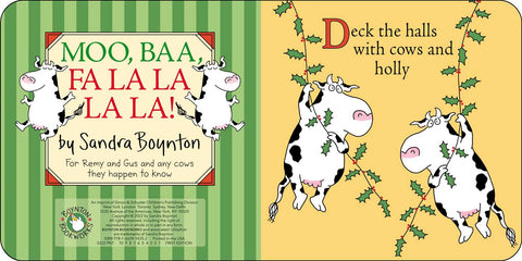 Moo, Baa, Fa La La La La! Book