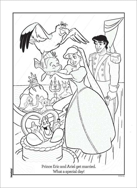 Disney Little Mermaid: Magic Pattern Reveal Coloring Book