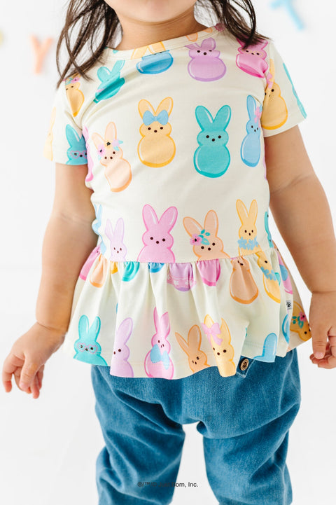 Pastel PEEPS™ Peplum Top