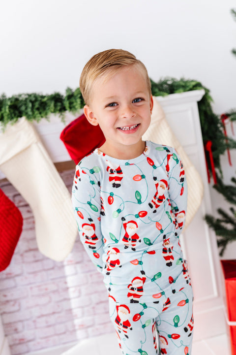 Hangin' with Santa Bamboo Pajama Set for Kids