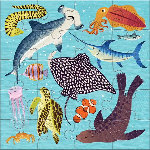Magnetic Puzzles - Land & Sea Animals
