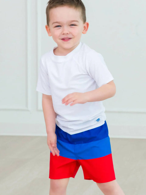 Swim Trunks - Liberty Color Block