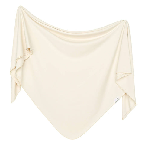 Knit Swaddle Blanket - Cru