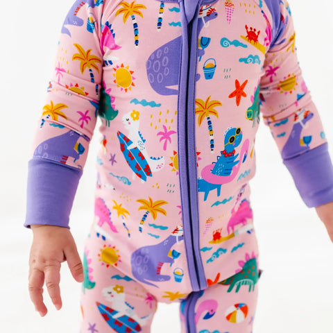 Diva Dinos Bamboo Convertible Footie