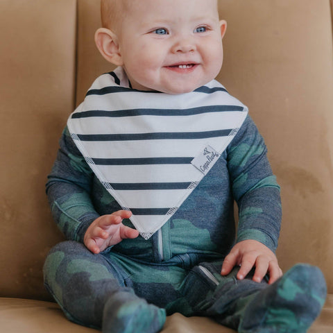 4 Pack Baby Bandana Bibs - Hunter