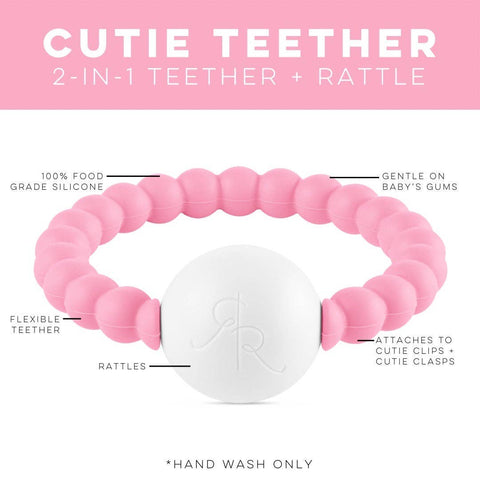 Cutie Teether Rattle: Dandy Clear