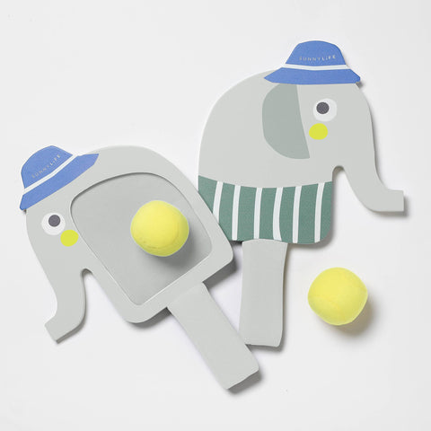 Kids Velcro Beach Bats - Eli the Elephant