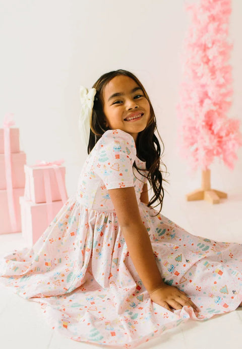 Puff Dress in Sugar Plum