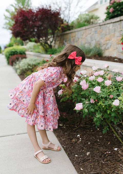 Aura Poplin Dress - Love is Blooming