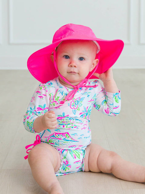 Protective Sun Hat - Neon Magenta