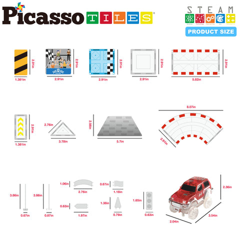 Stadium Racetrack + Trucks Set