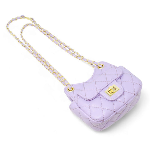 Tiny Quilted Treasure Kids Handbag - Purple