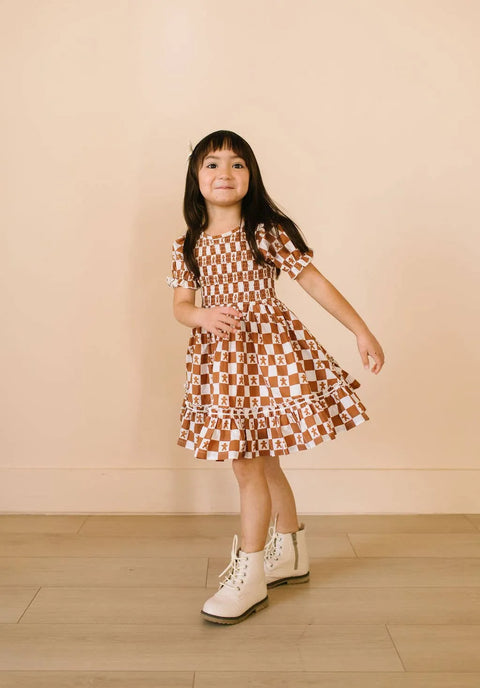 Alana Dress in Gingerbread