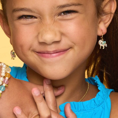 Lever Back Earrings | Crystal Unicorn Magic