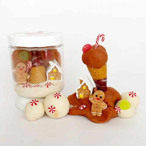 Gingerbread Mini Play Dough-To-Go