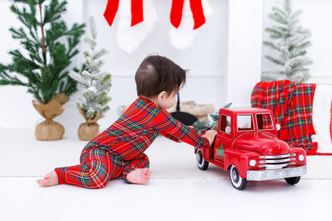 Tartan Plaid Bamboo Convertible Romper