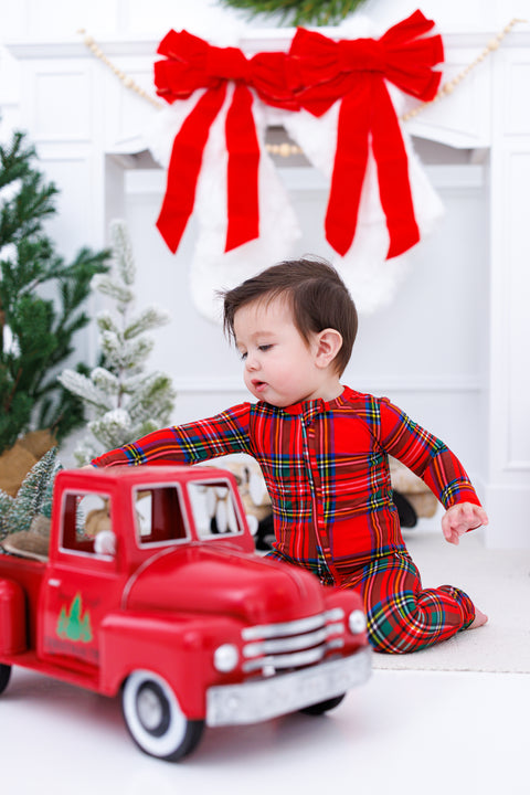 Tartan Plaid Bamboo Convertible Romper