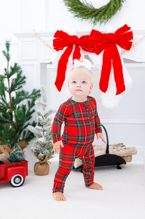 Tartan Plaid Bamboo Convertible Romper