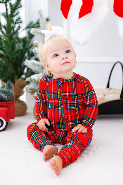 Tartan Plaid Bamboo Convertible Romper