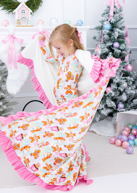 Meri Ruffle Toddler Plush Birdie Blanket