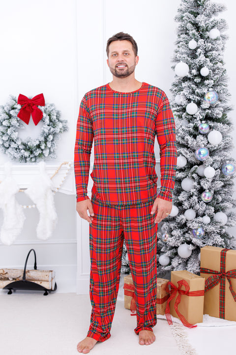 Tartan Plaid Men's Lounge Set