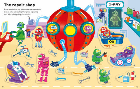 First Sticker Books - Robots