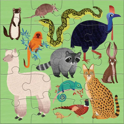 Magnetic Puzzles - Land & Sea Animals