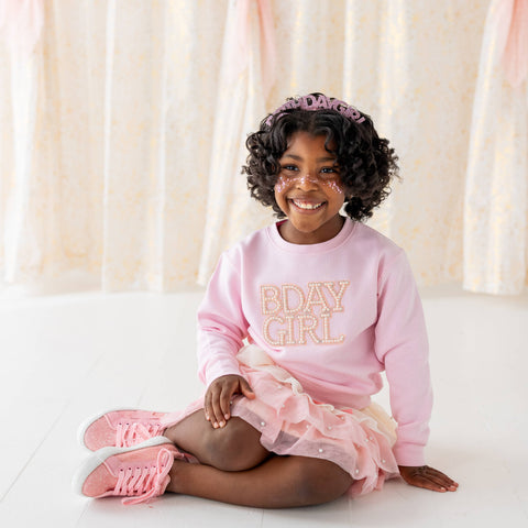 Pretty Pearl Petal Girls Tutu Skirt