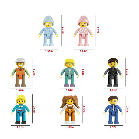 Magnetic Family Figure Set (8 Pieces)