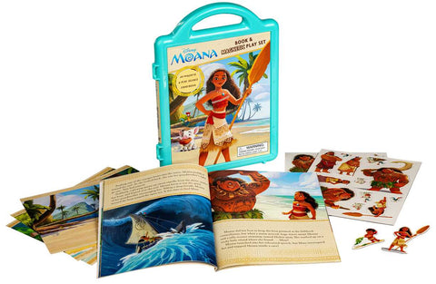 Disney Moana Book & Magnetic Playset