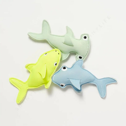 Dive Buddies Set - Salty the Shark Aqua Neon Yellow
