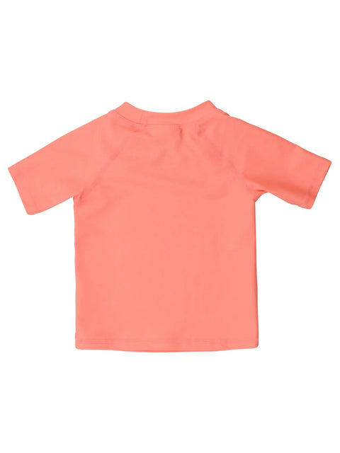 Short Sleeve Rash Guard - Coral