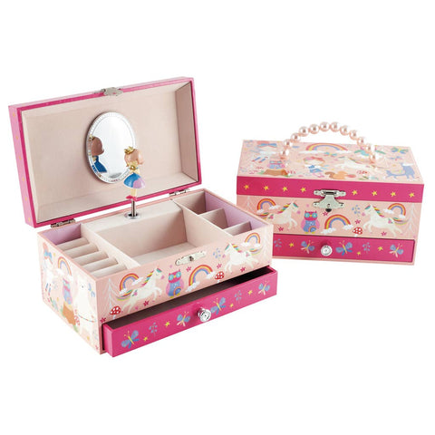 Rainbow Woodland Musical Jewelry Box