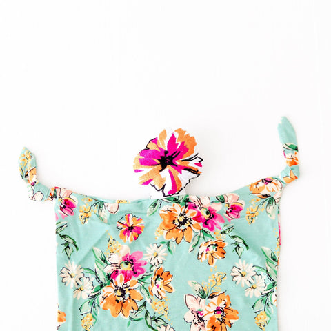 Retro Flower Child Bamboo Snuggle Lovey