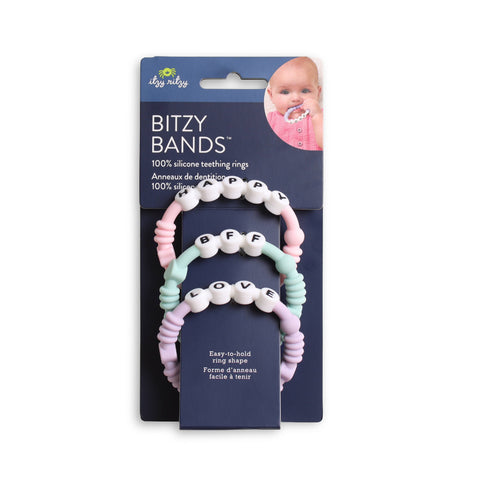 Bitzy Bands™ Silicone Teething Bracelet Rings