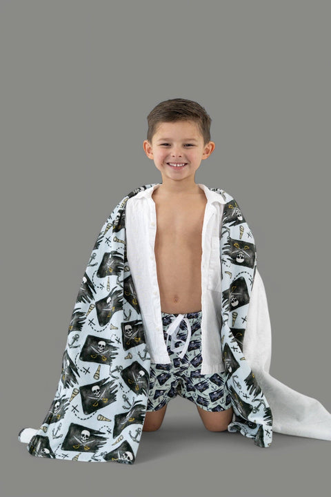 Kids Beach Towel - Pirate Crew